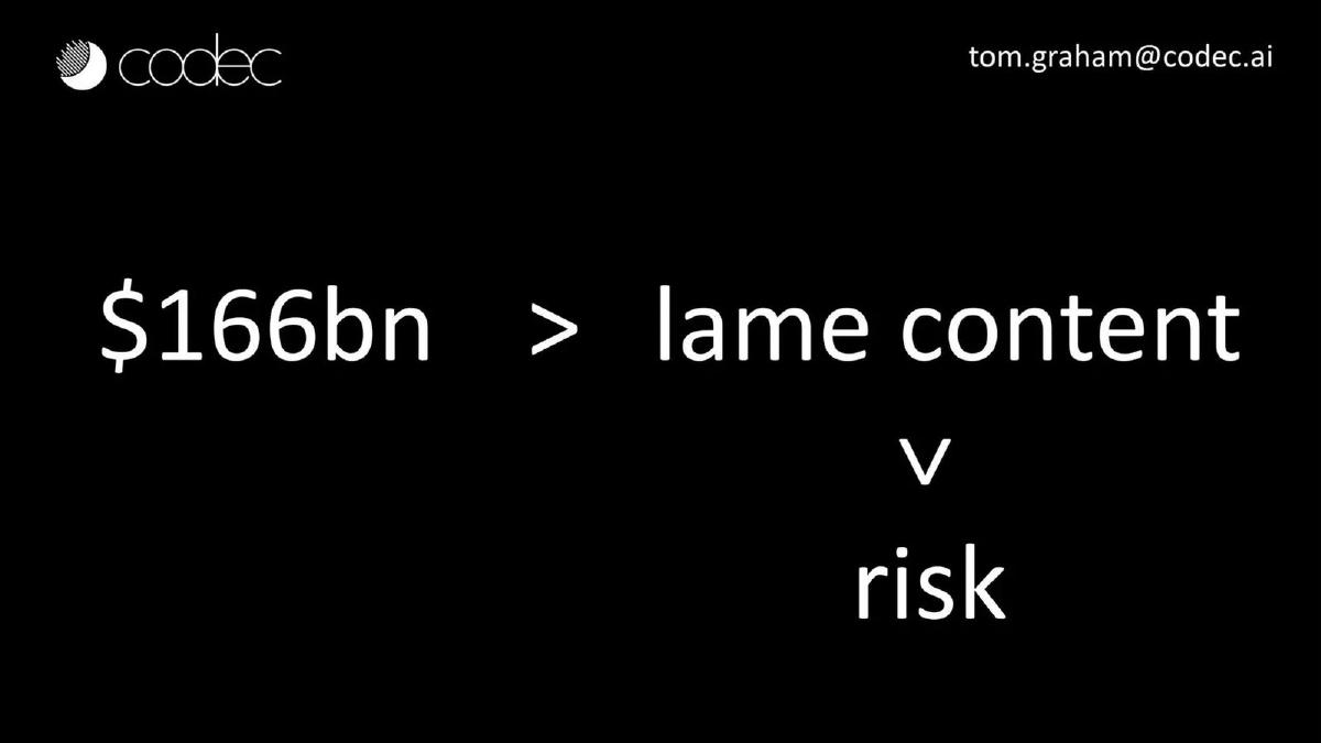 Codec pitch deck slide 4 of 11
