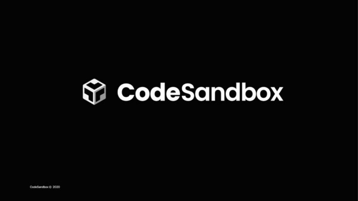 CodeSandbox pitch deck slide 1 of 18
