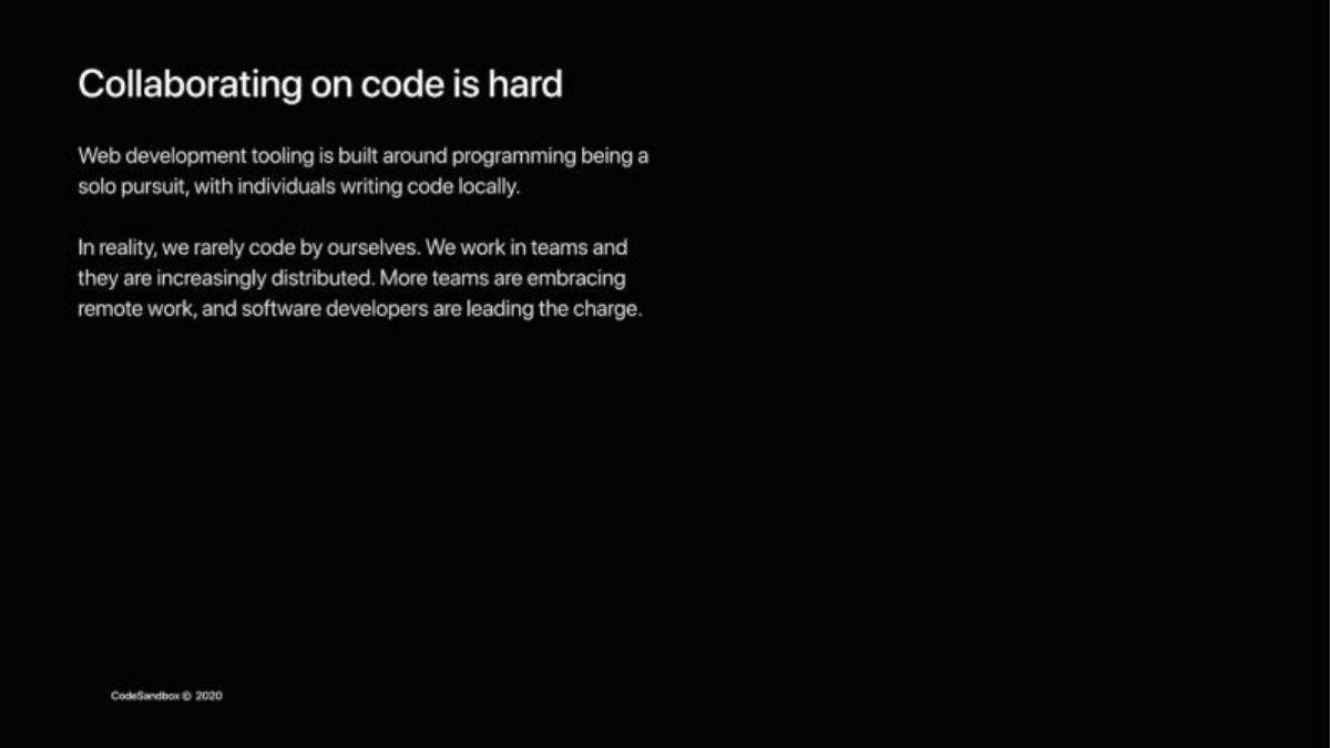 CodeSandbox pitch deck slide 4 of 18
