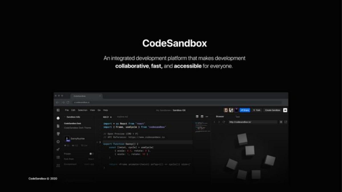 CodeSandbox pitch deck slide 5 of 18