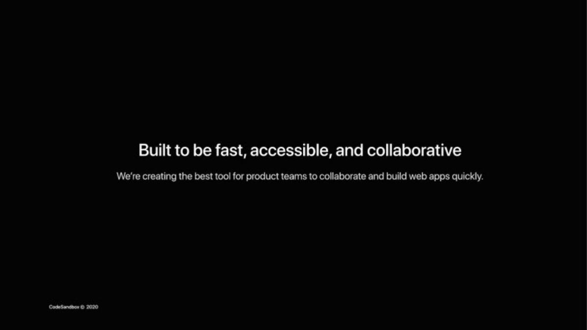 CodeSandbox pitch deck slide 6 of 18