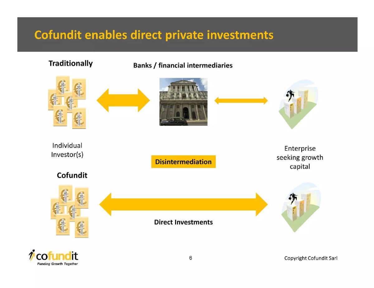 Cofundit pitch deck slide 6 of 19