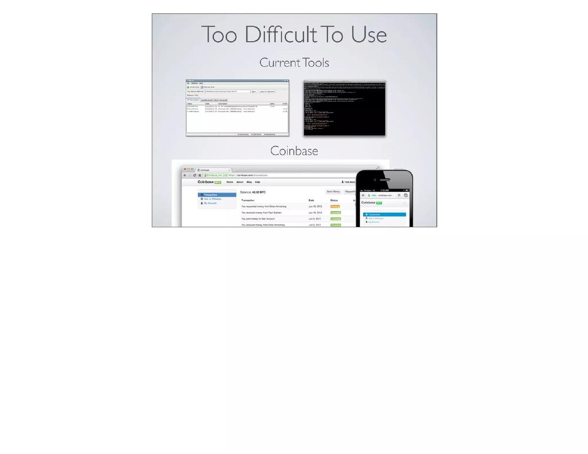 Coinbase pitch deck slide 6 of 11