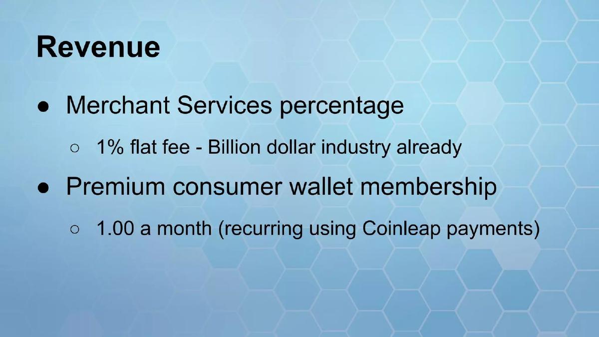 Coinleap pitch deck slide 6 of 9