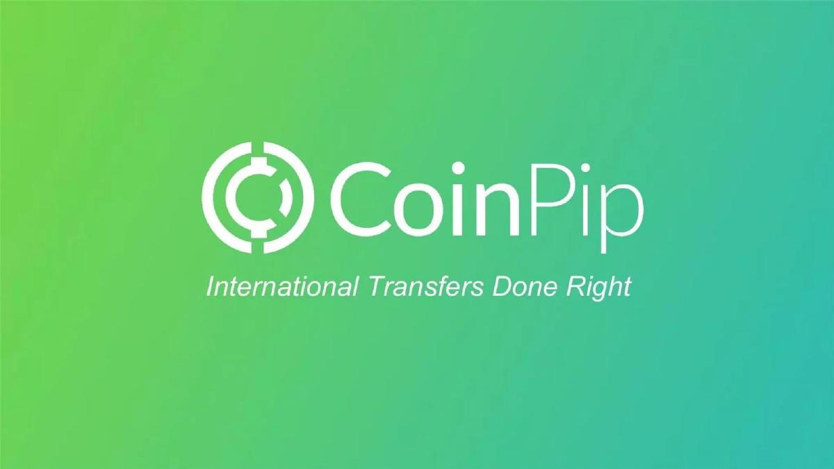 CoinPip pitch deck slide 1 of 10