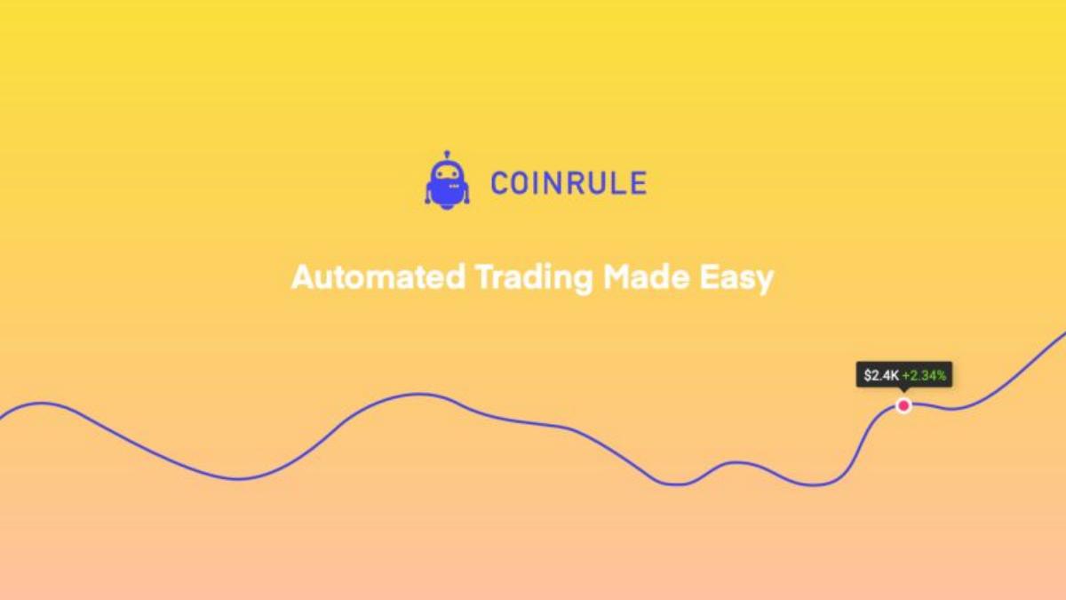 Coinrule pitch deck slide 1 of 13
