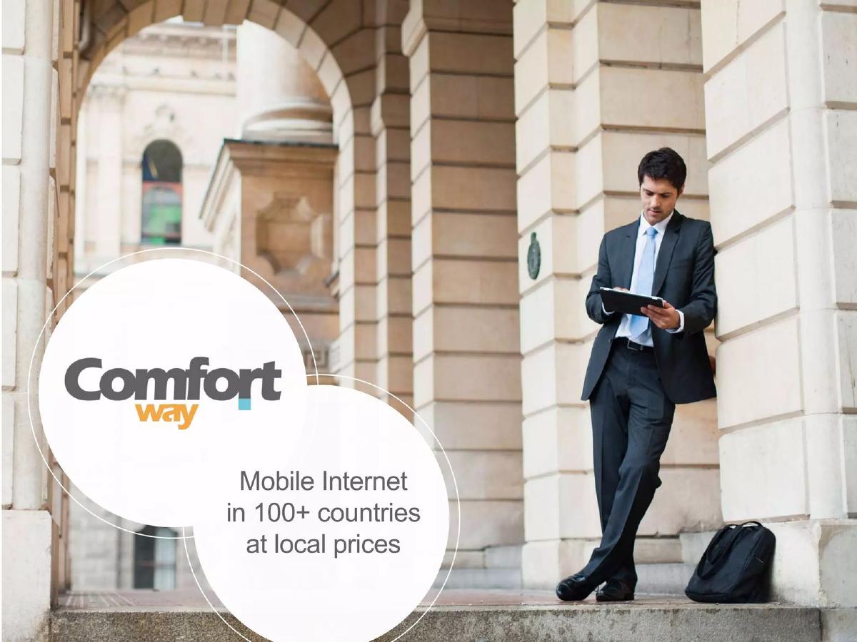 ComfortWay pitch deck slide 1 of 13