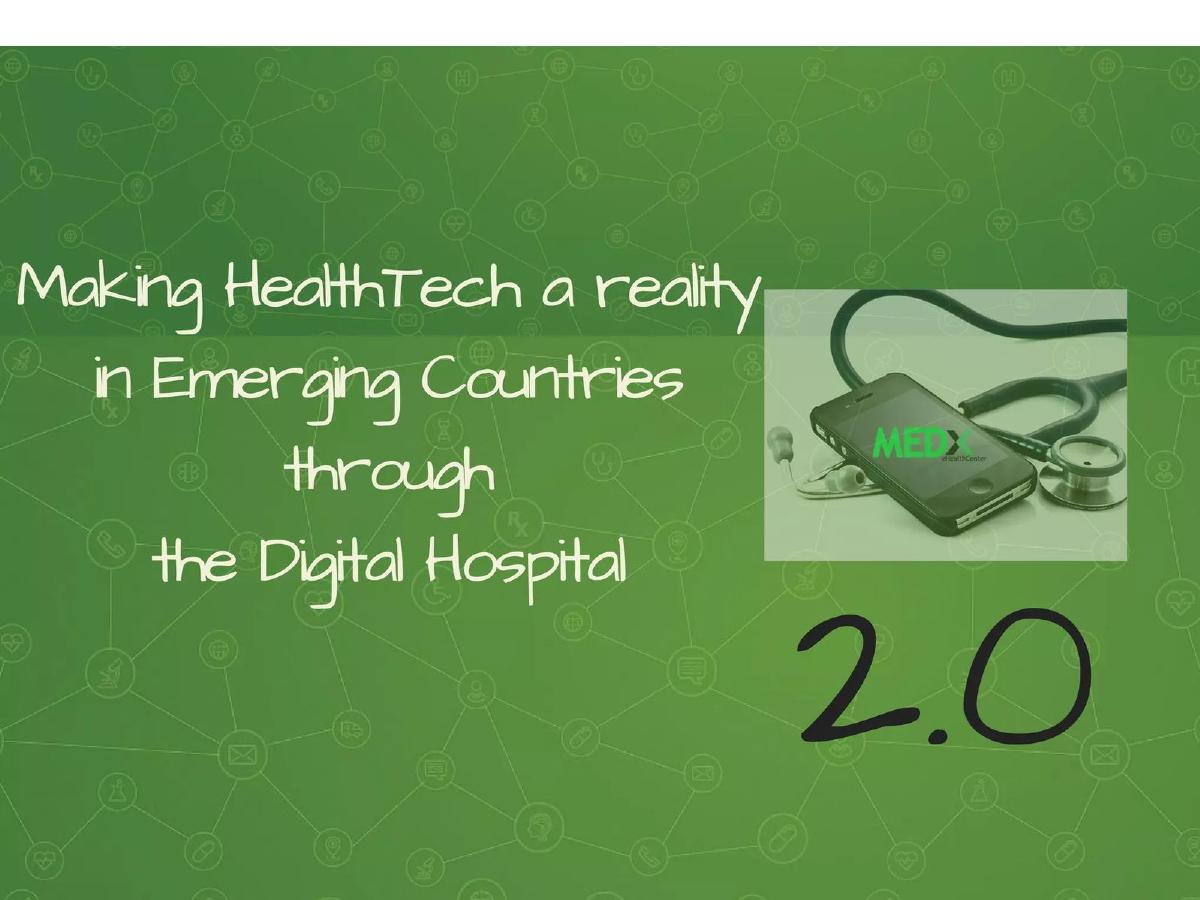 Commercial MEDxCARE pitch deck slide 1 of 11