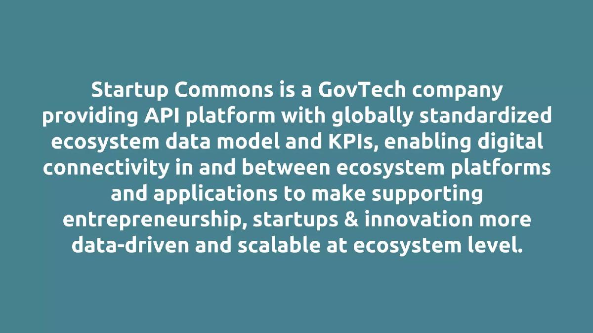 Startup Commons pitch deck slide 3 of 45
