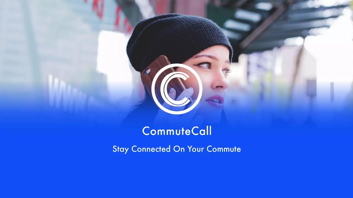 Commute Call pitch deck slide 1 of 13