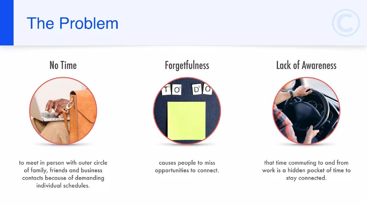 Commute Call pitch deck slide 2 of 13