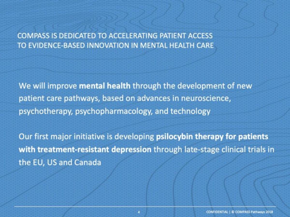 Compass Pathways pitch deck slide 5 of 29