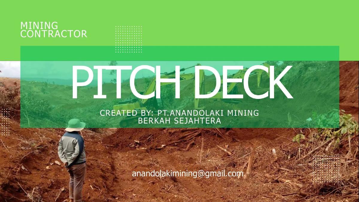 PT Anandolaki Mining Berkah Sejahtera pitch deck slide 1 of 7