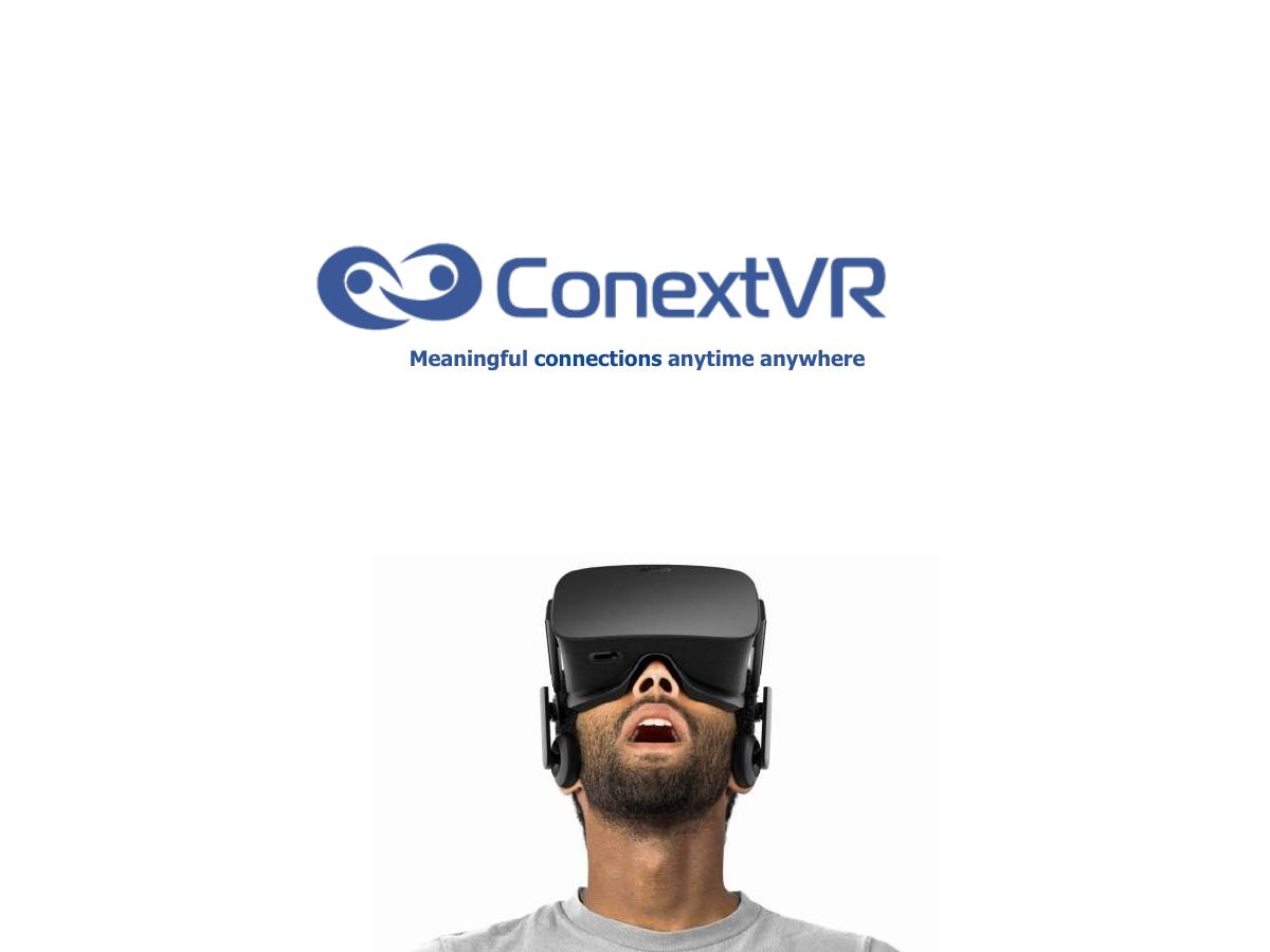 ConextVR pitch deck slide 1 of 11