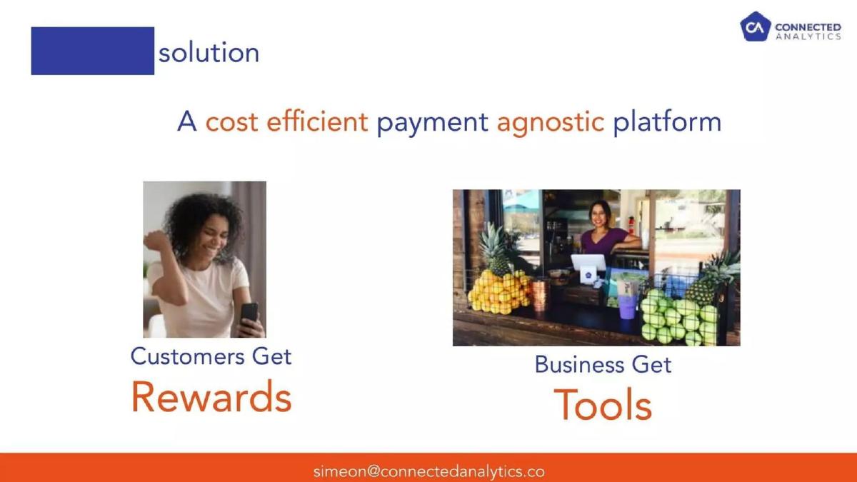 Connected Analytics (ThankUCash) pitch deck slide 4 of 12