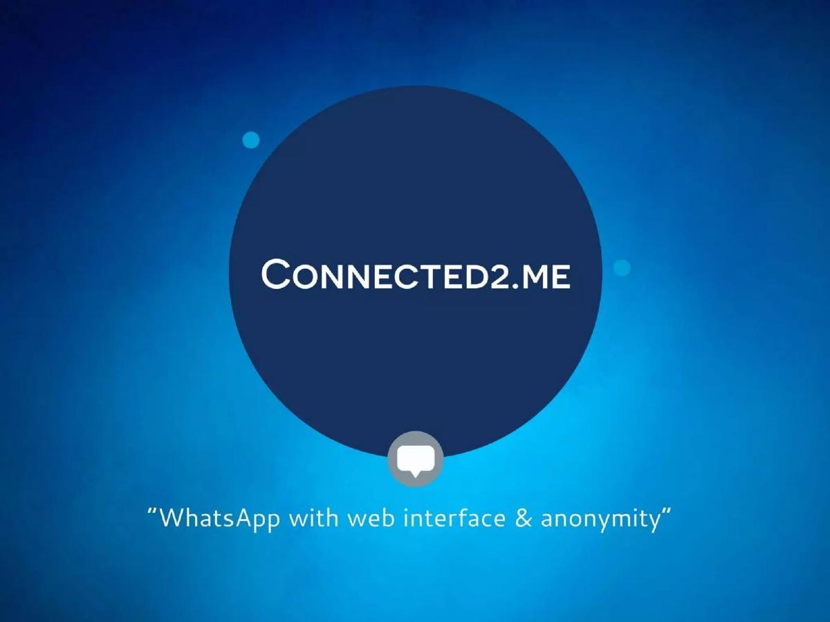 Connected2me pitch deck slide 1 of 9