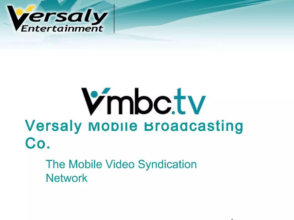 Versaly Entertainment pitch deck slide 4 of 30