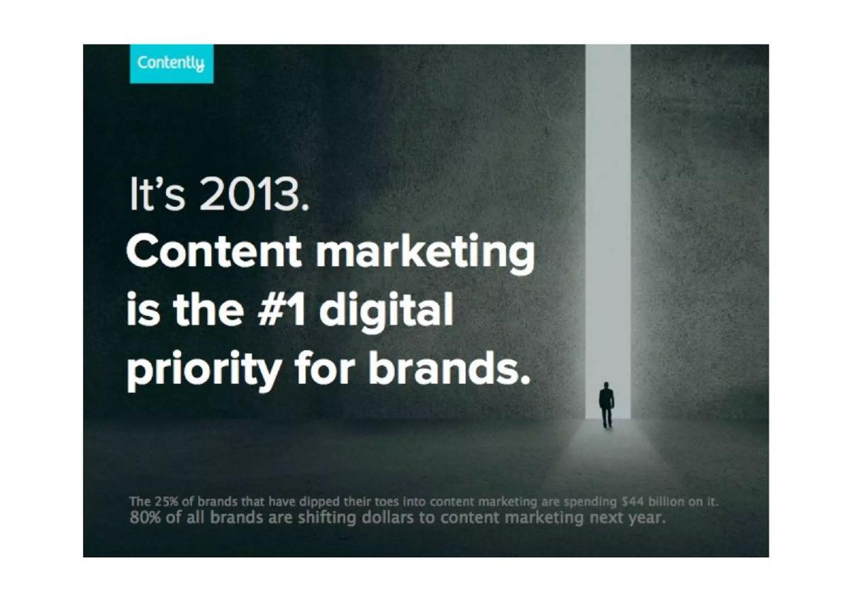 Contently pitch deck slide 2 of 14