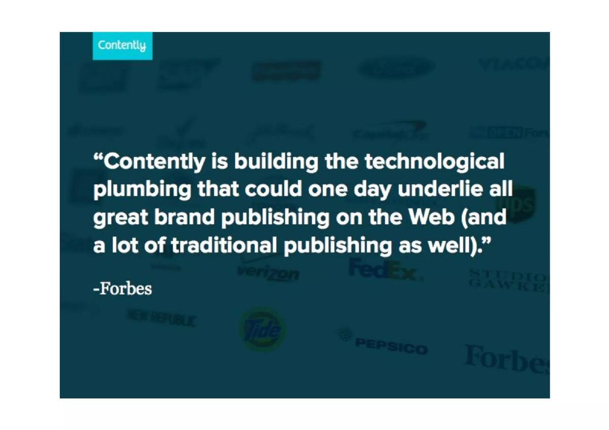 Contently pitch deck slide 4 of 14