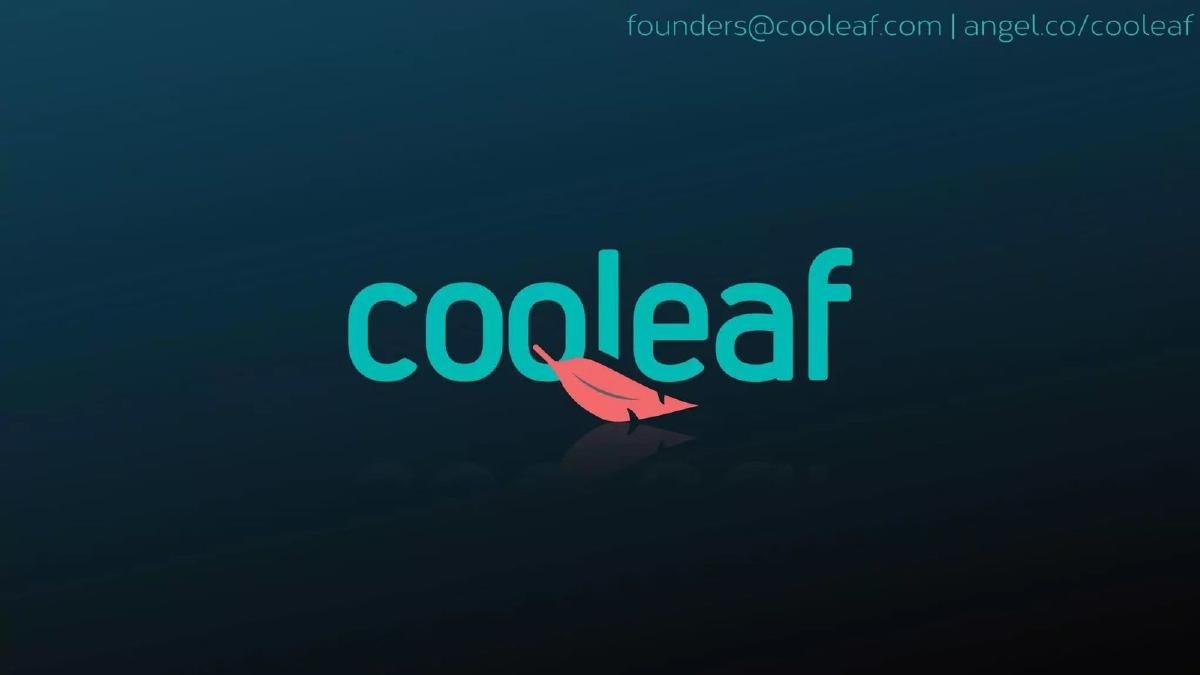 Cooleaf pitch deck slide 1 of 13