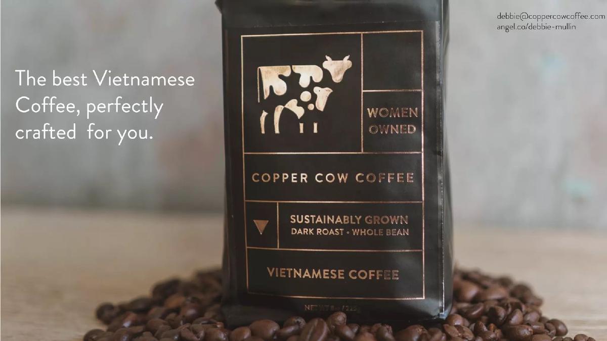 Copper Cow Coffee pitch deck slide 3 of 11