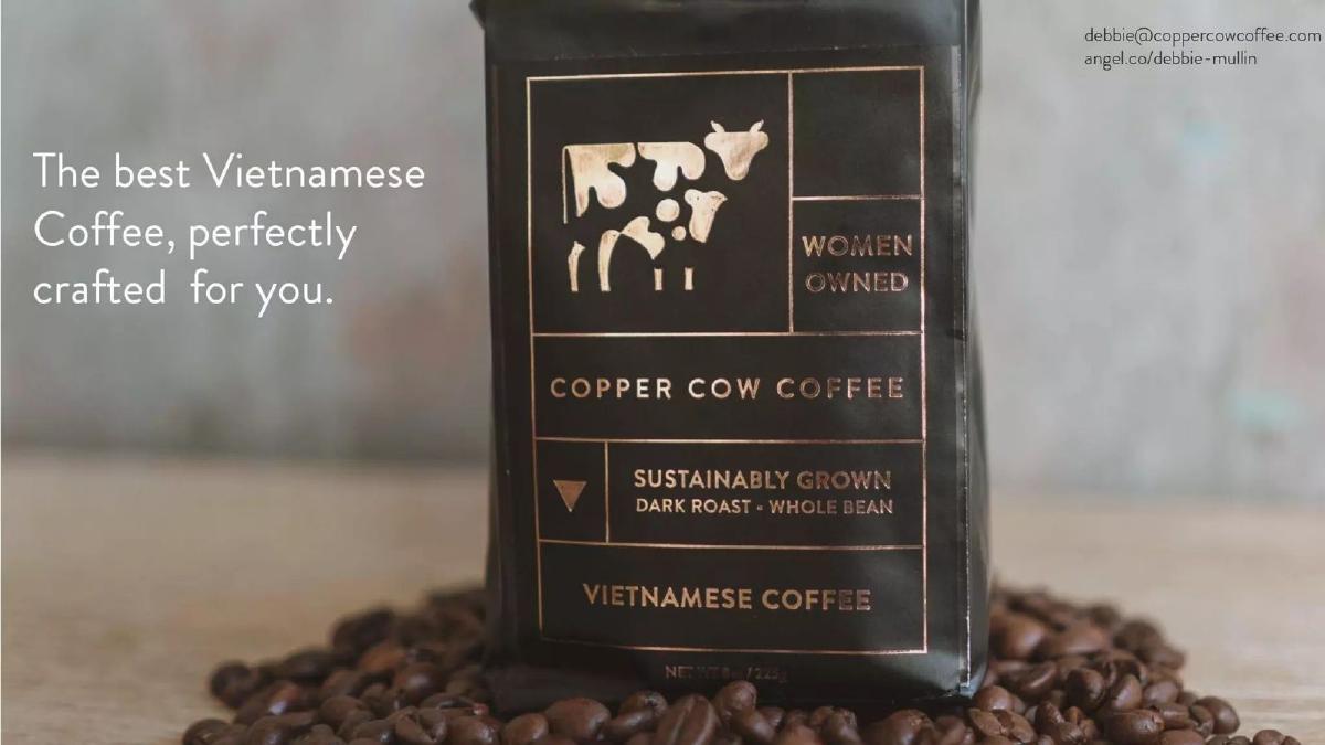 Copper Cow Coffee pitch deck slide 3 of 11