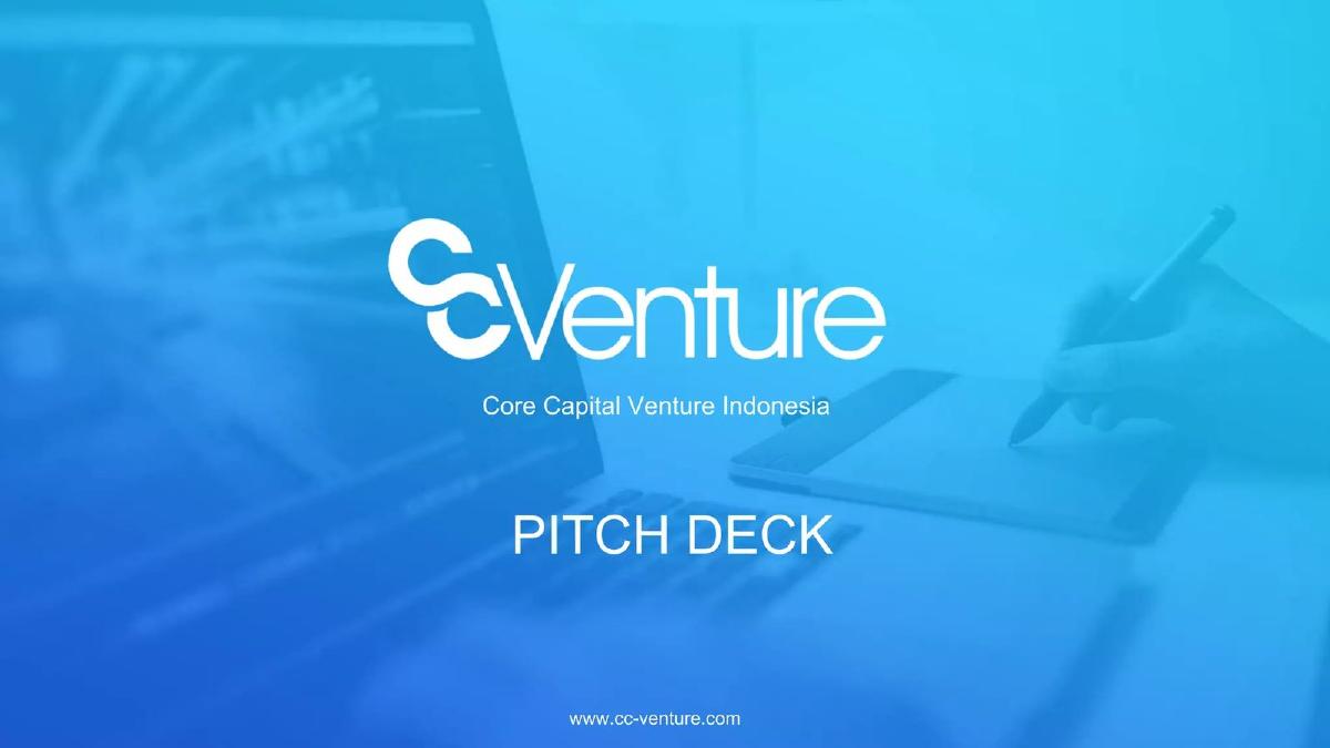 Core Capital Venture Indonesia pitch deck slide 1 of 17