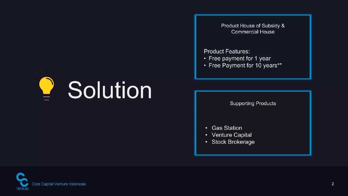 Core Capital Venture Indonesia pitch deck slide 3 of 17