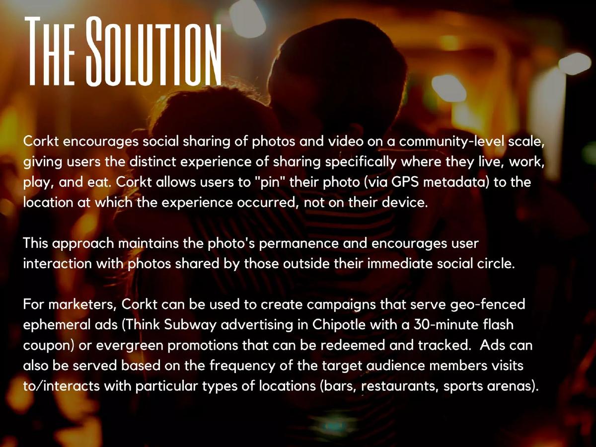 Corkt pitch deck slide 5 of 12