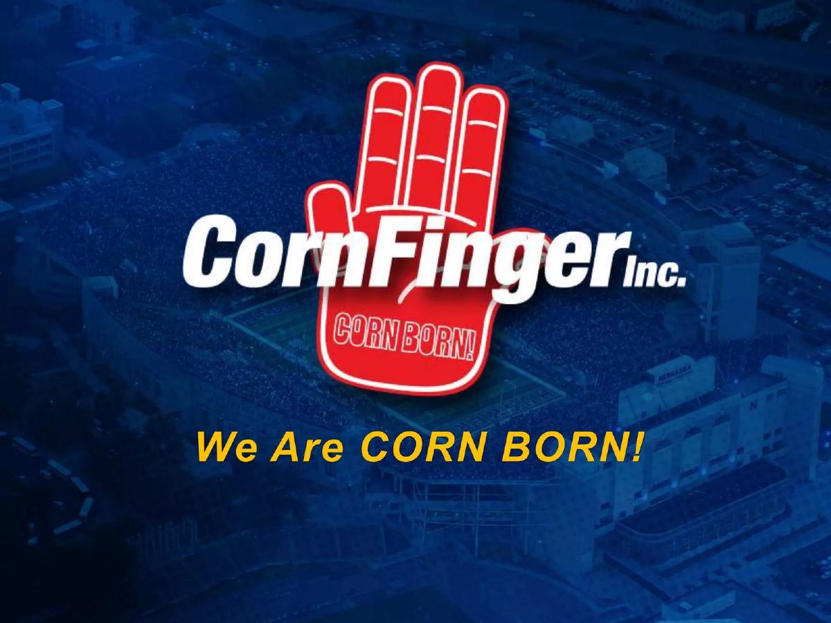 CornFinger, Inc. pitch deck slide 1 of 15