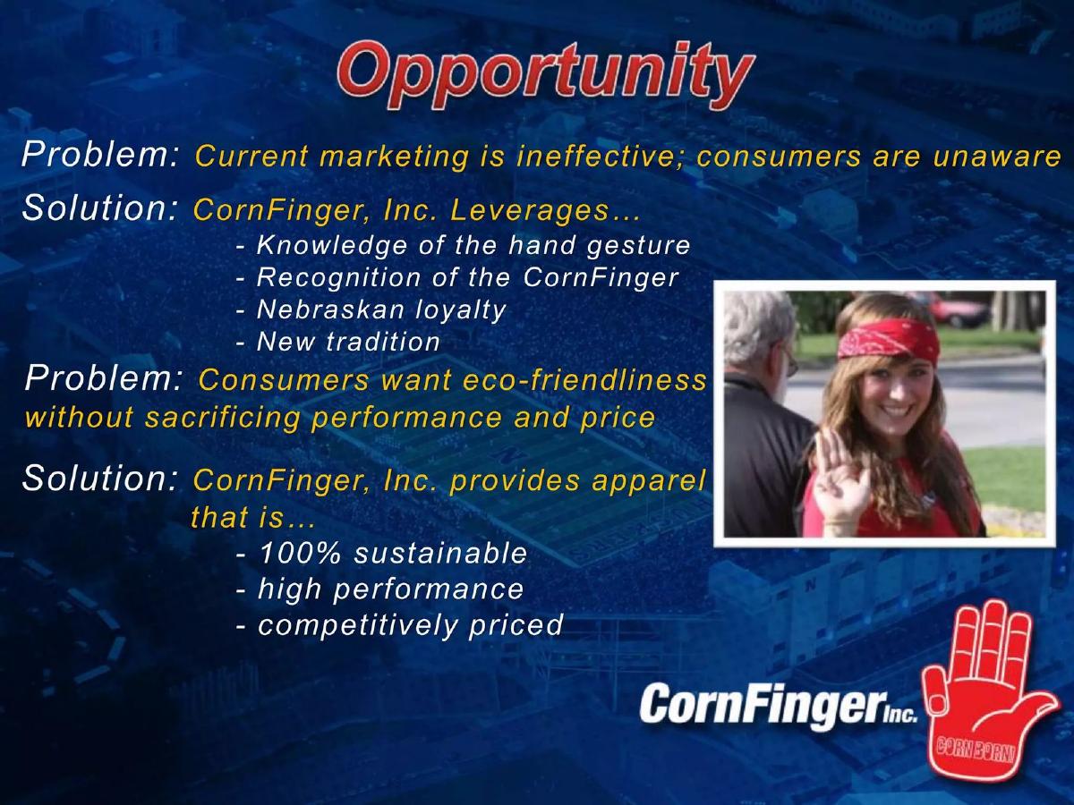 CornFinger, Inc. pitch deck slide 3 of 15