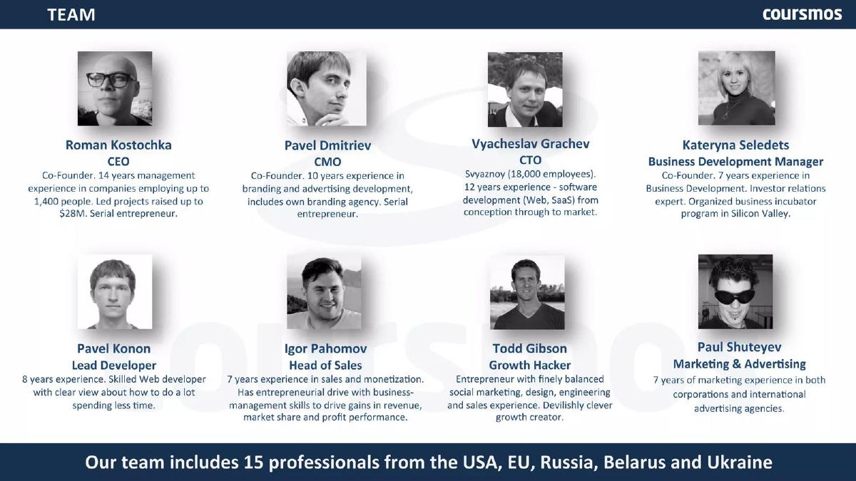 Coursmos pitch deck slide 3 of 31
