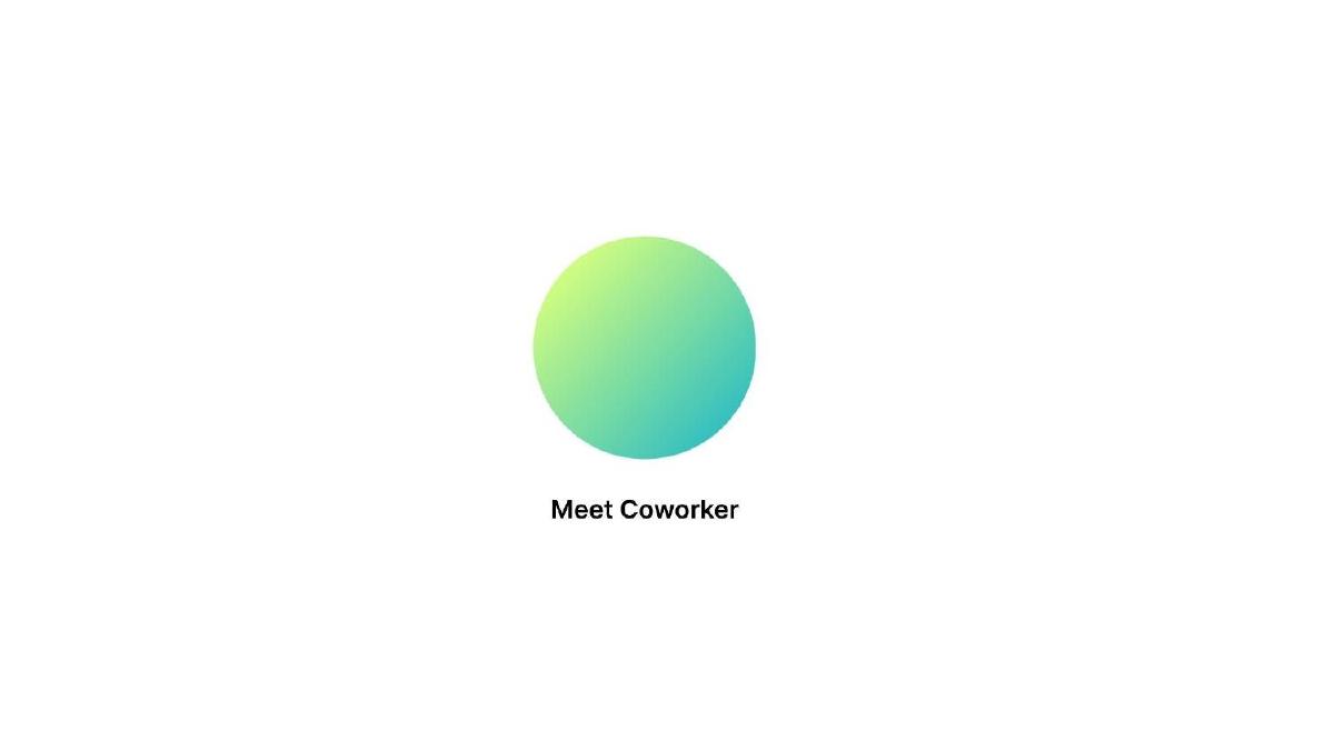 Coworker pitch deck slide 1 of 14