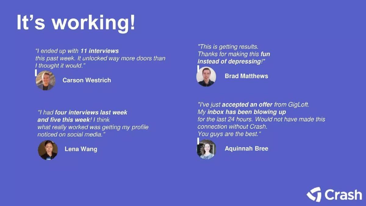 Crash pitch deck slide 6 of 9