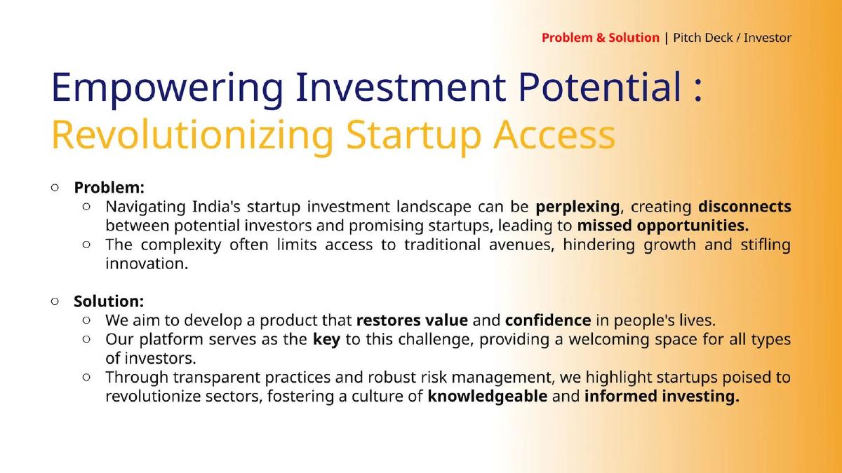 Creddinv Technologies pitch deck slide 6 of 14