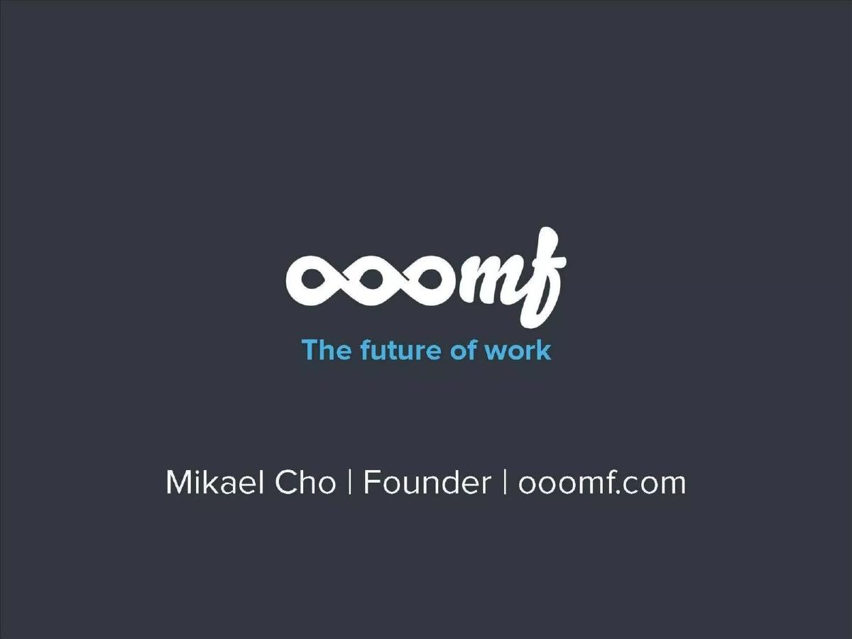 Crew (formerly ooomf) pitch deck slide 1 of 17