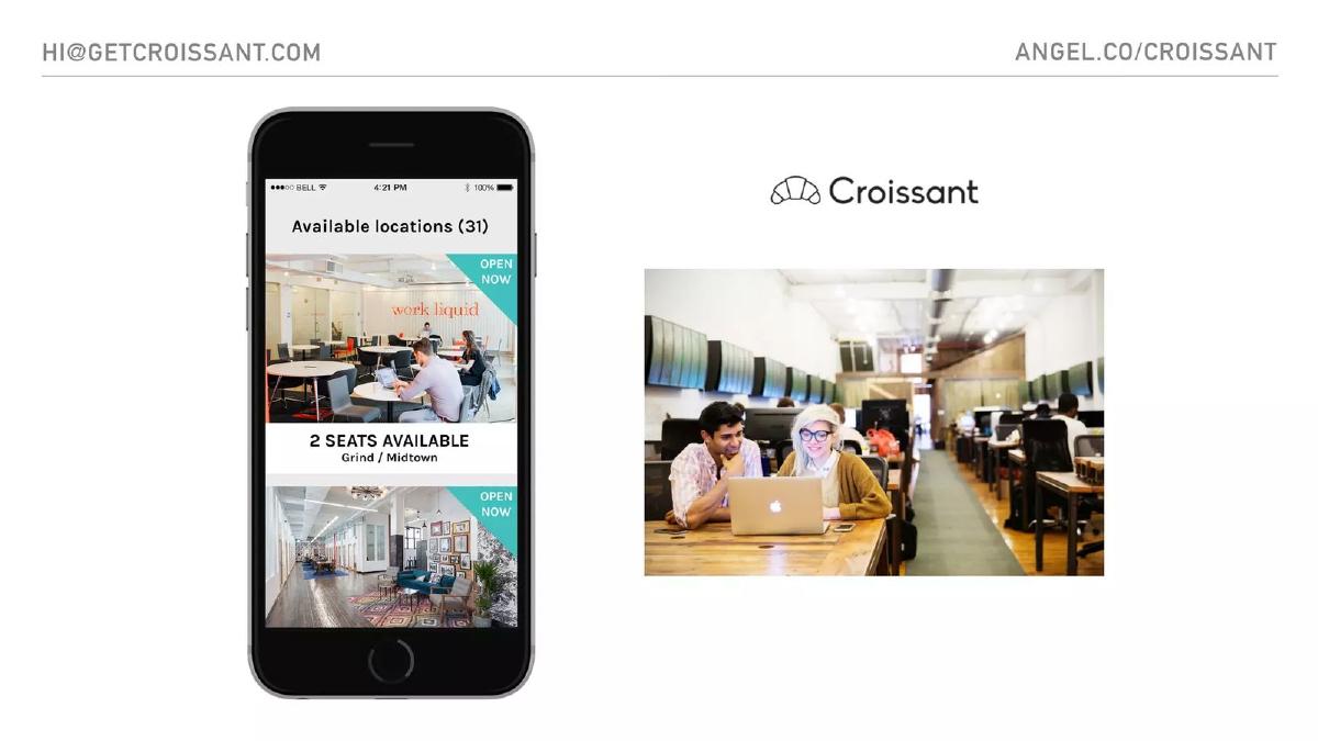 Croissant pitch deck slide 5 of 8