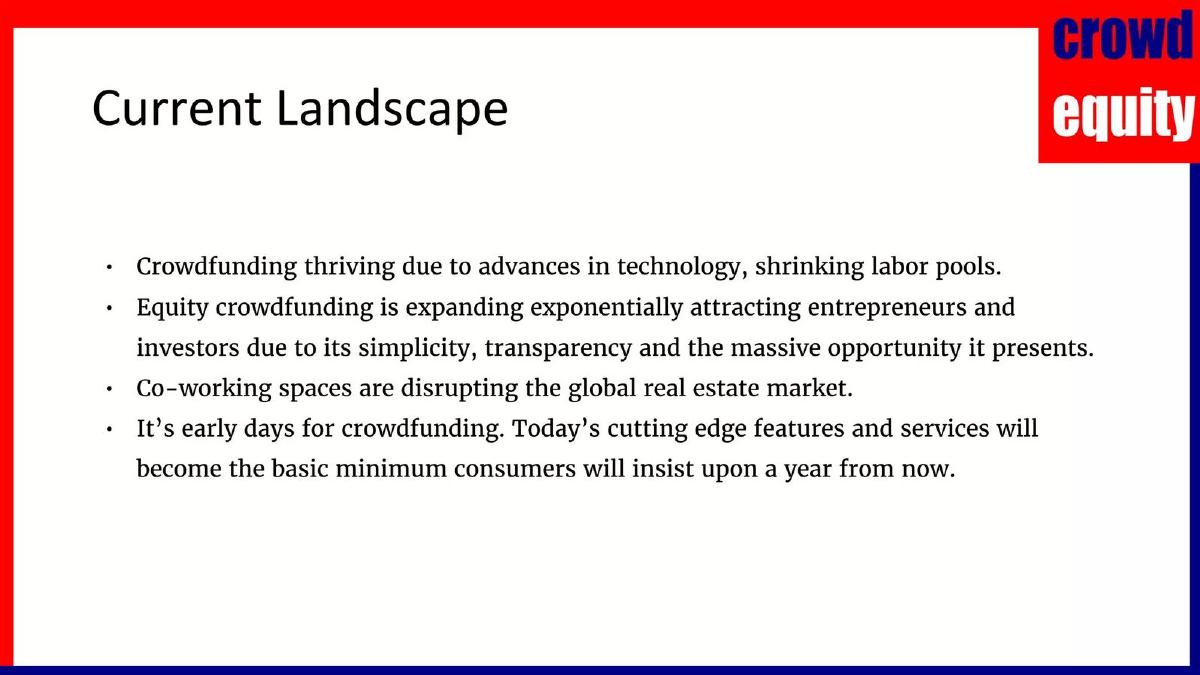 Crowd Equity Capital LLC pitch deck slide 6 of 12