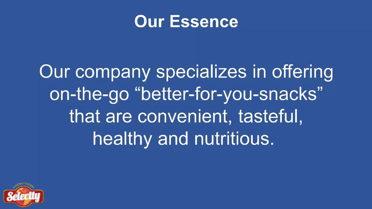 Selectty Global Foods USA (Mangoozers) pitch deck slide 2 of 19