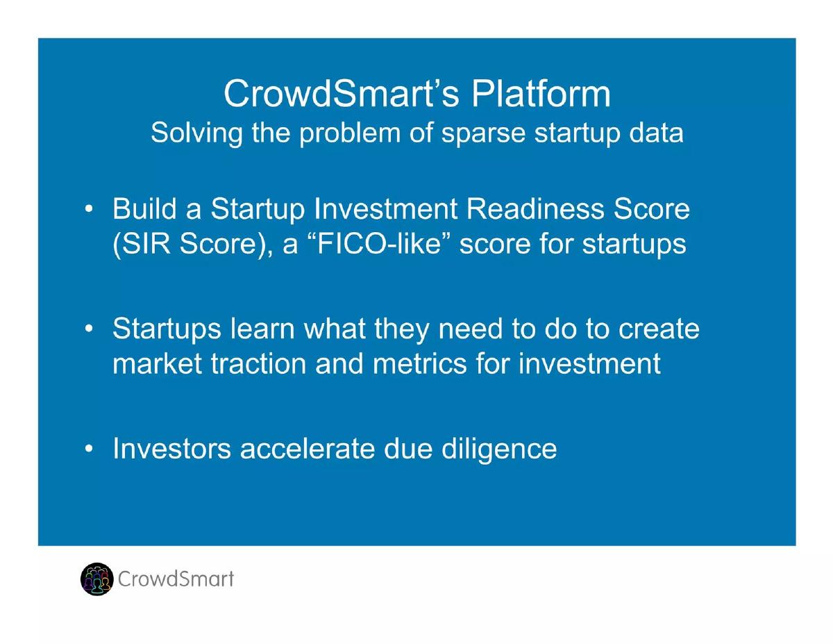 CrowdSmart pitch deck slide 5 of 19