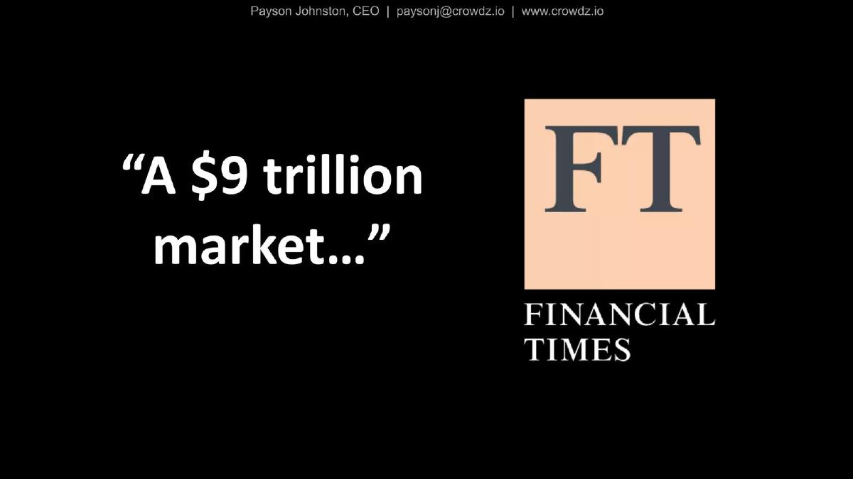 Crowdz pitch deck slide 5 of 10