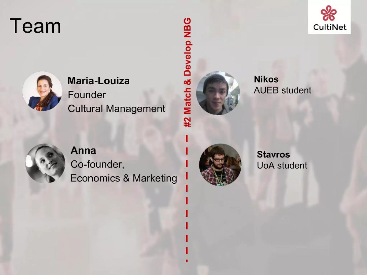 Cultinet pitch deck slide 2 of 15