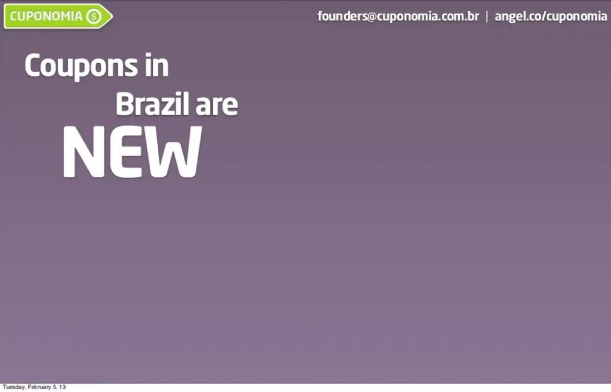 Cuponomia pitch deck slide 2 of 23