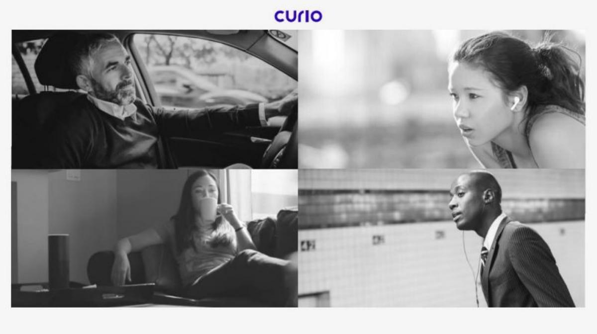 Curio pitch deck slide 1 of 20