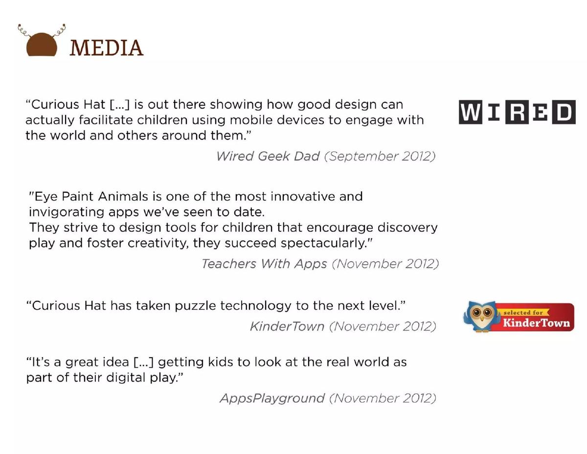 Curious Hat pitch deck slide 5 of 13