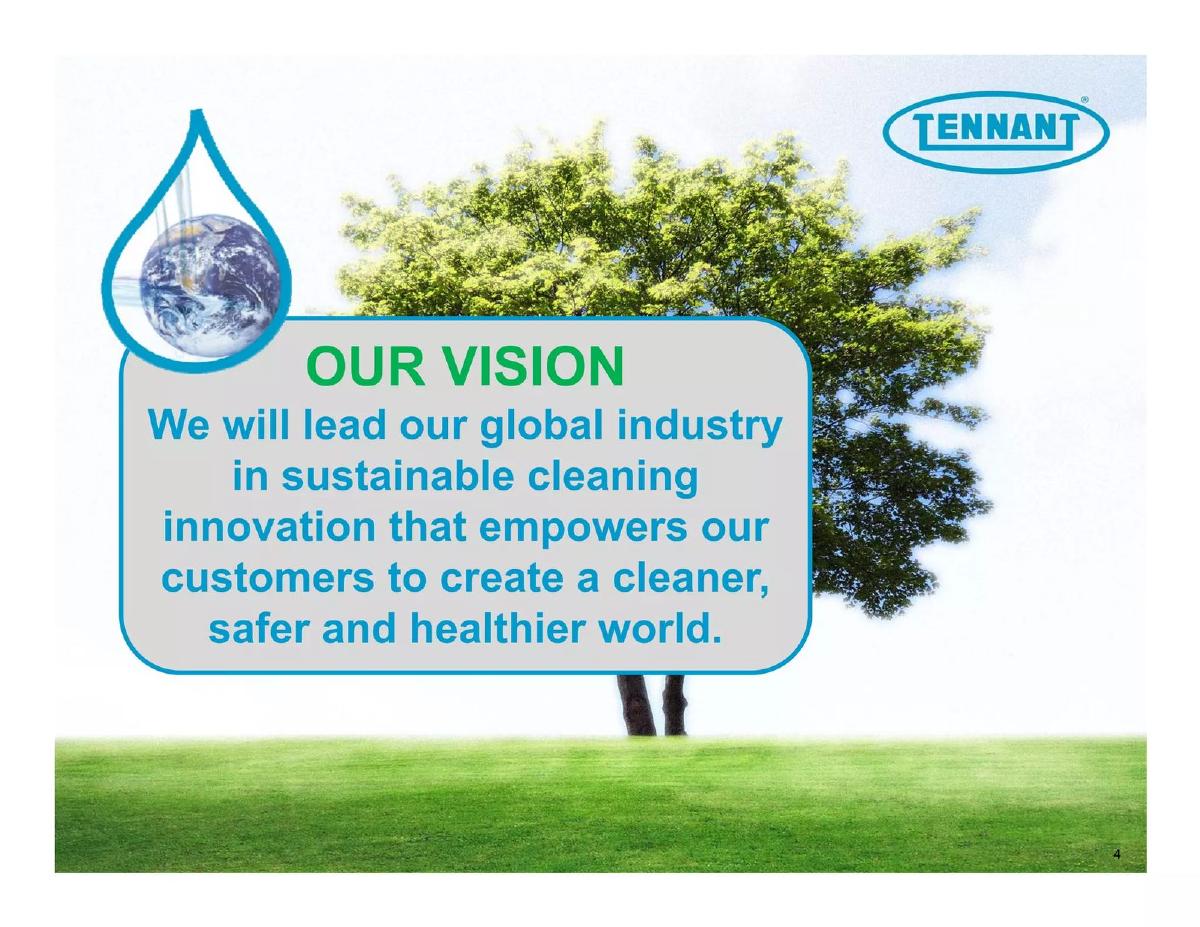 Tennant Company pitch deck slide 4 of 42