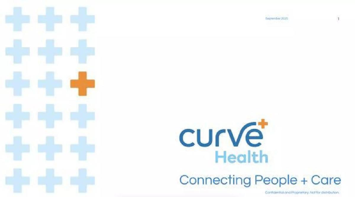 Curve Health pitch deck slide 1 of 16