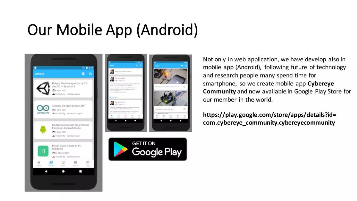 Cybereye Community pitch deck slide 5 of 7