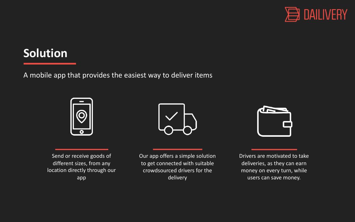 Dailivery (Dailivery GmbH) pitch deck slide 3 of 8