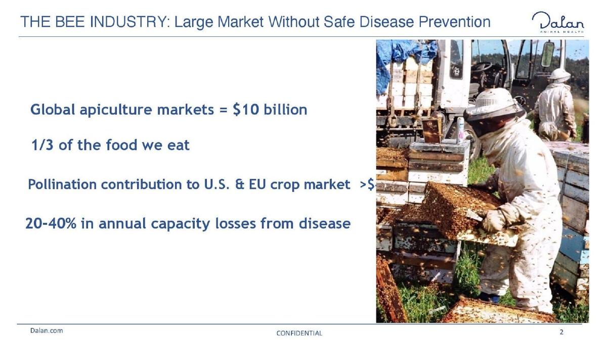 Dalan Animal Health pitch deck slide 2 of 16